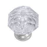 Emtek Diamond Crystal Cabinet Knob, Glass, 1 in.