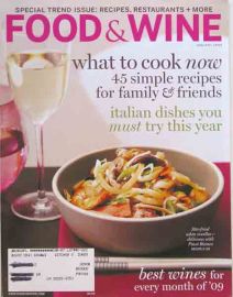 Food & Wine, January 2009