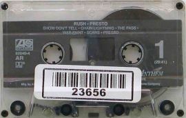 Rush cassette Presto