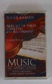 Roger Kamien Brief Set of 3 Cassettes To Accompany Music: An App