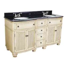Compton Buttercream 60 Double Vanity with Preassembled Top and B