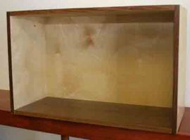 Wall Cabinet  29 x 18 Custom, Solid Wood
