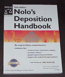 Nolo's Deposition Handbook -