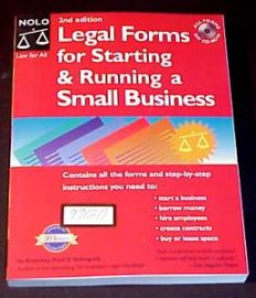 Legal Forms for Starting & Running a Small Business -