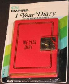1 Year Diary-with lock and key
