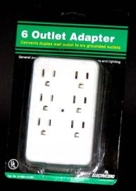 6 OUTLET ADAPTER-ELECTRICORD
