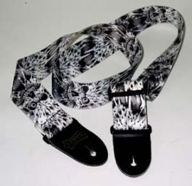 LEVIS LEATHERS LIMITED-GUITAR STRAP WITH SCULLS