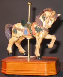 CAROUSEL HORSE MUSIC BOX