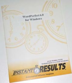 INSTANT RESULTS 1.0 FOR WORDPERFECT 6.0 FOR WINDOWS