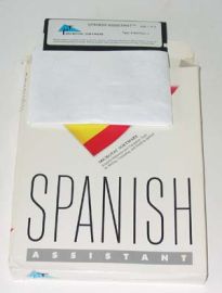 SPANISH ASSISTANT SOFTWARE-WITH DISK & DISKETTES- IBM PC & COMPA