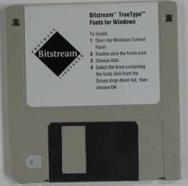BITSTREAM TRUETYPE FONTS FOR WINDOWS - 1 DISK