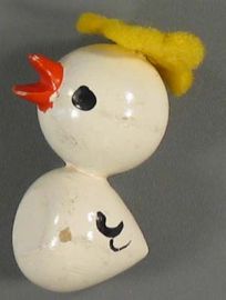 SMALL WOODEN DUCK FIGURINE