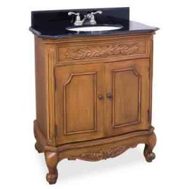 Clairemont Warm Carmel Vanity with Preassembled Top and Bowl by 