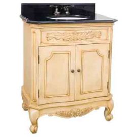 Clairemont Buttercream Vanity with Preassembled Top and Bowl by 