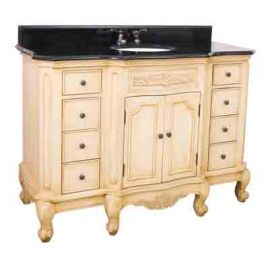 Clairemont Buttercream 48 Vanity with Preassembled Top and Bowl 