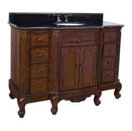 Clairemont Nutmeg 48 Vanity with Preassembled Top and Bowl by Ba
